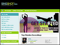 SingShot website