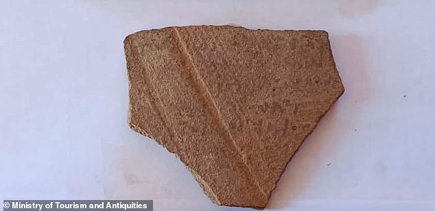 They also found around 200 inscribed pottery fragments recording commercial transactions, letters and a selection of coins