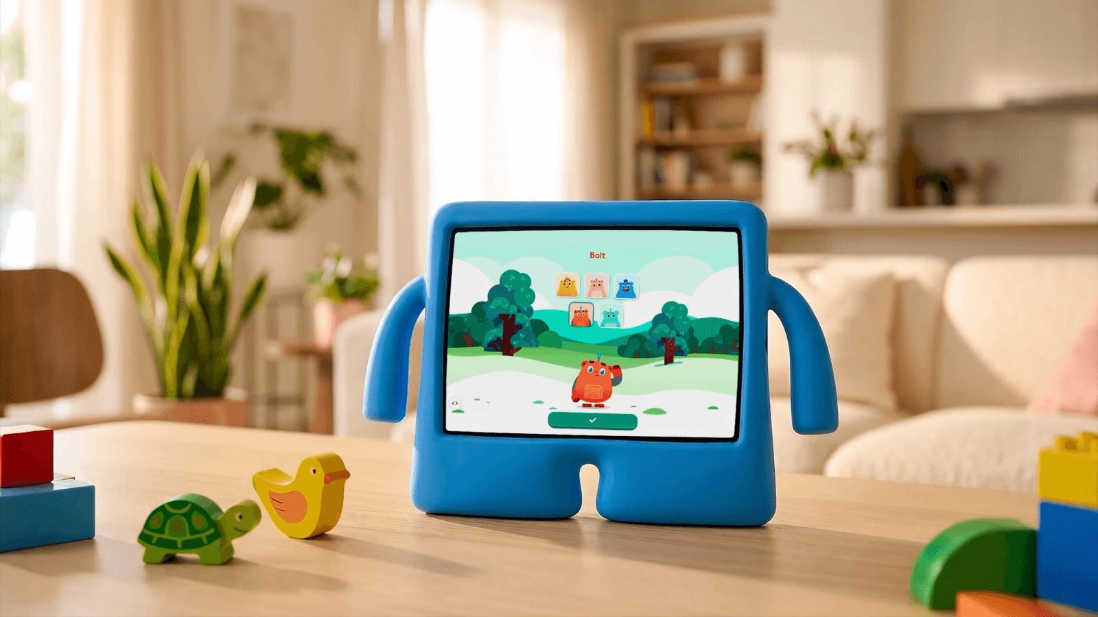 Ello app on a child's tablet.