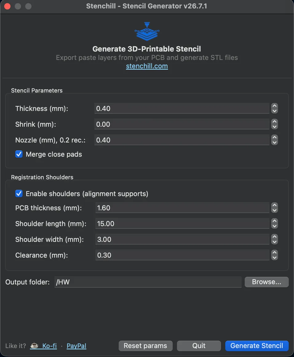 Stenchill KiCad Plugin
