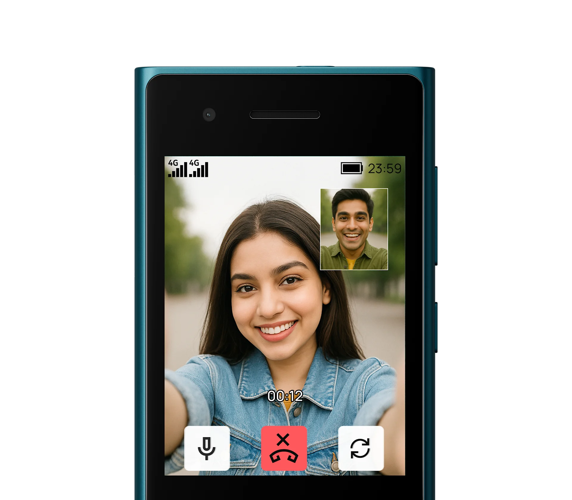Video call on the Express Chat app
