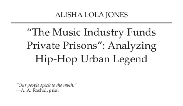 Article headline about record labels actively recruiting Black men with criminal records to record rap