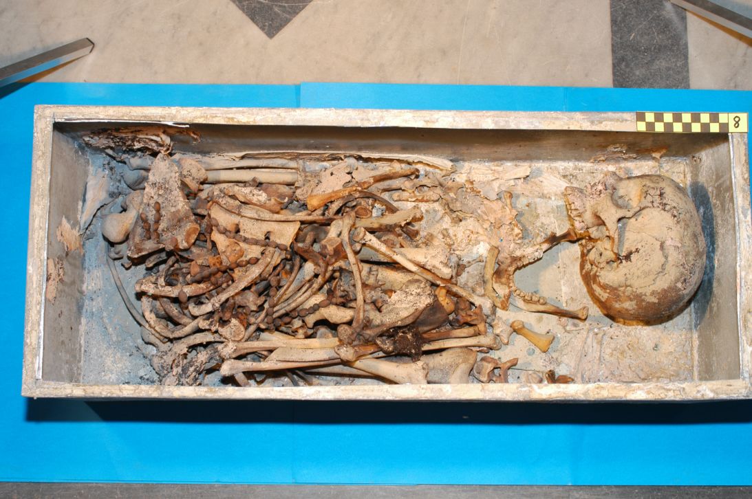 The remains of Francesco I de' Medici.