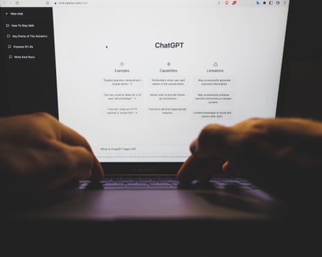 a person hands on a computer