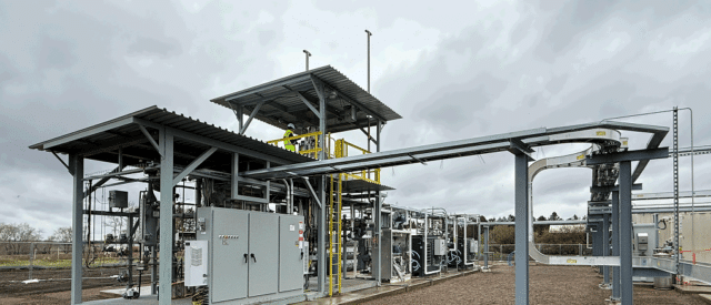 Online renewable ammonia demonstrator, powered by wind turbines in Morris, Minnesota, USA.