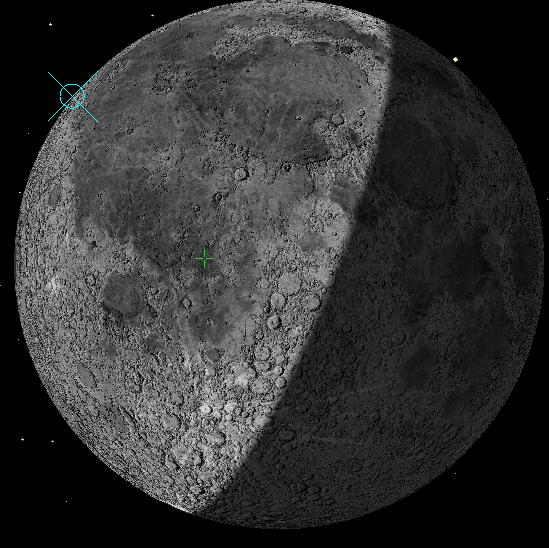 lunar map showing impact point for 2025-010D