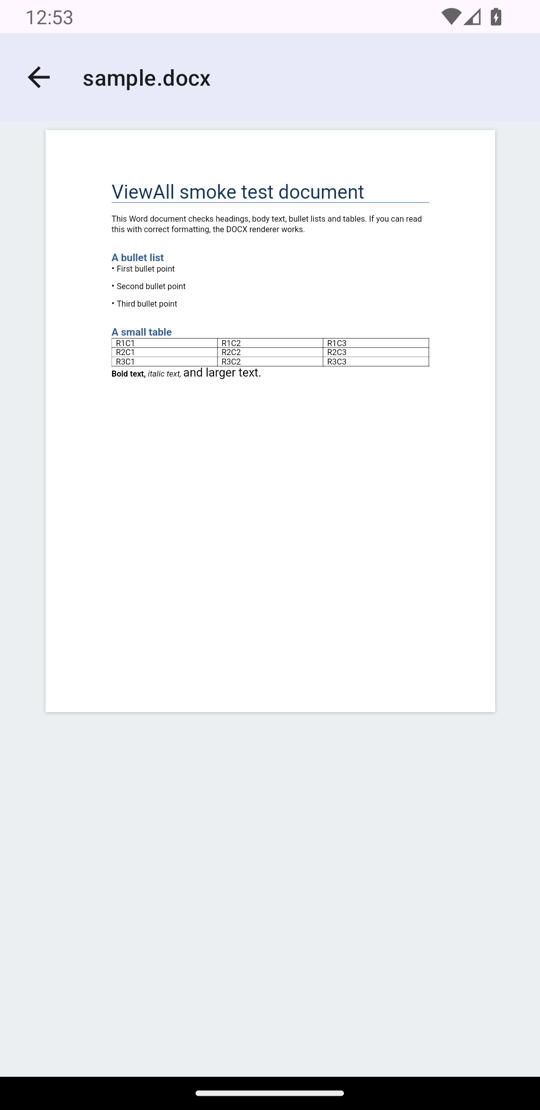 Word document viewer