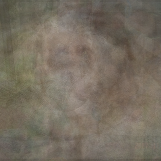 The brown blur a model predicts when trained to directly predict images