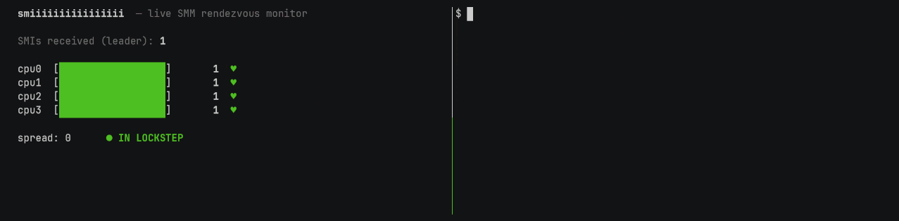 SMI counter divergence in action