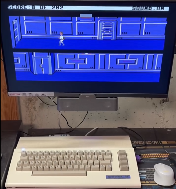 AGI-64 running on real Commodore 64 hardware