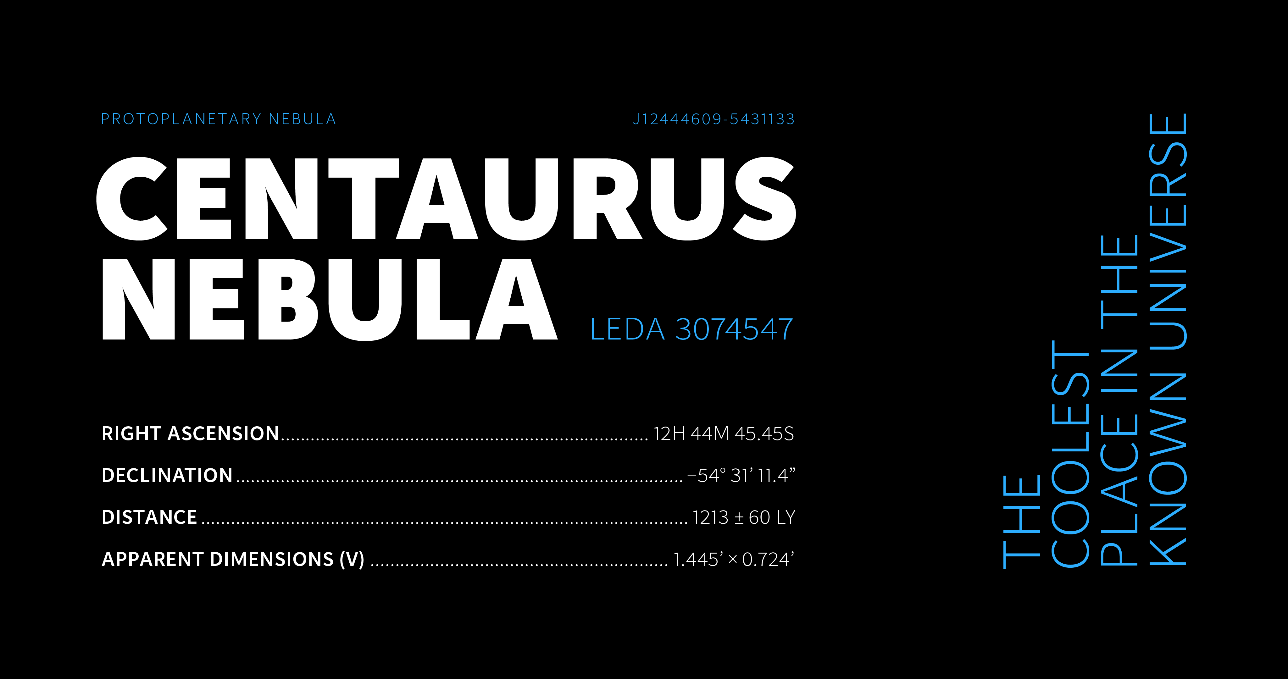 Text about a literal nebula, showcasing the font's capital letters and numbers.