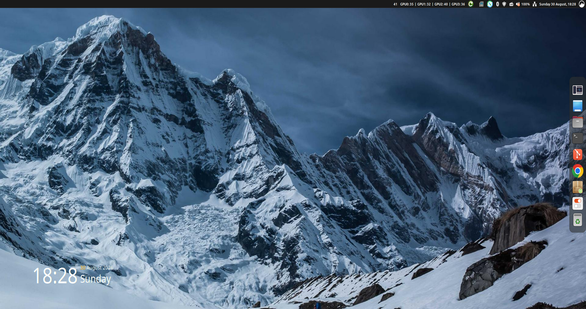 The 2464x1080 desktop compressed to the SM750's 2048x1080 hardware scanout