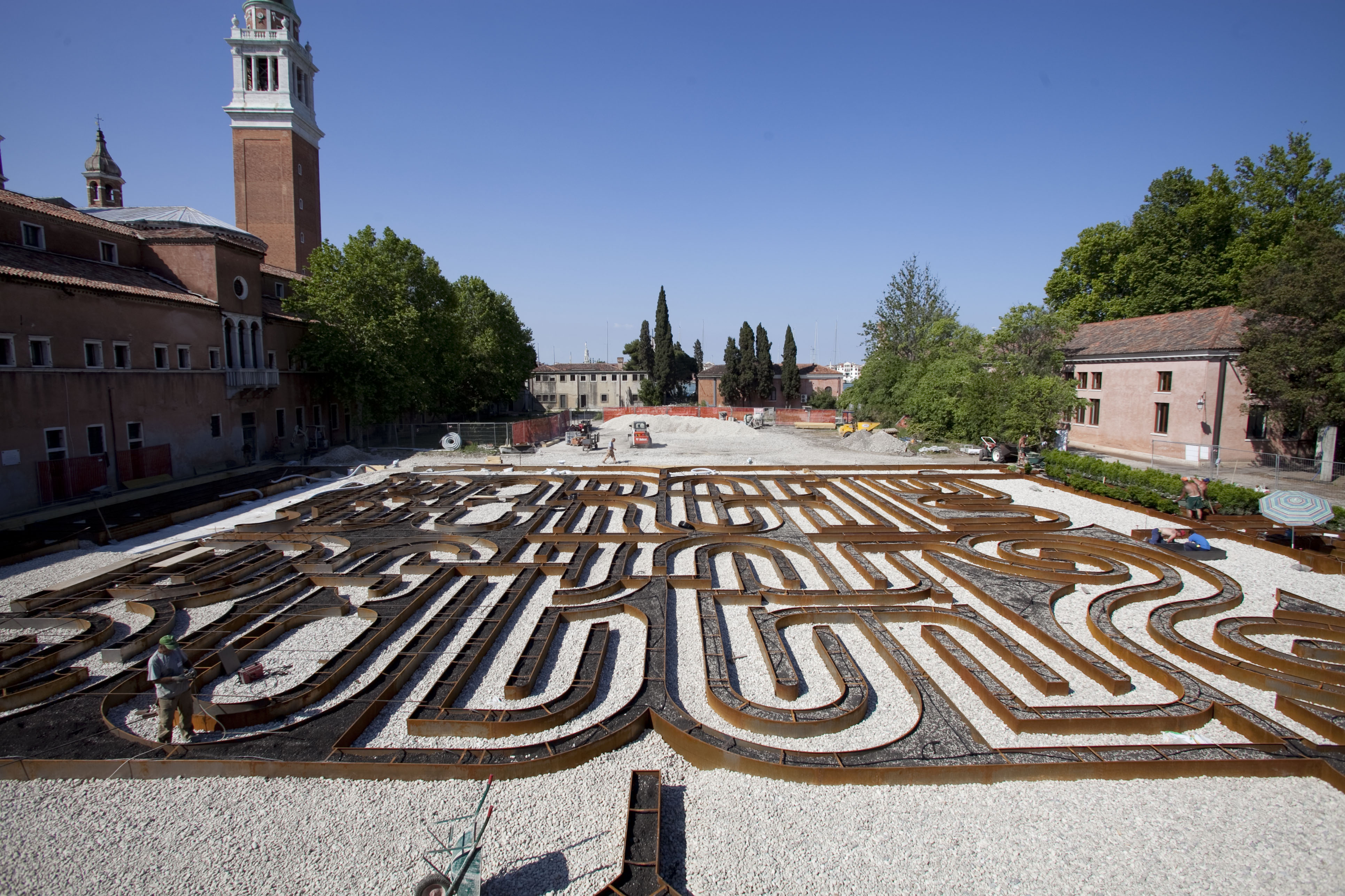 the Labirinto Borges Maze, Venice