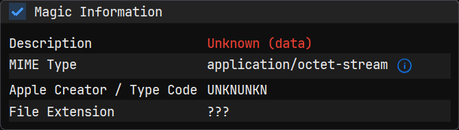 Magic file information from ImHex