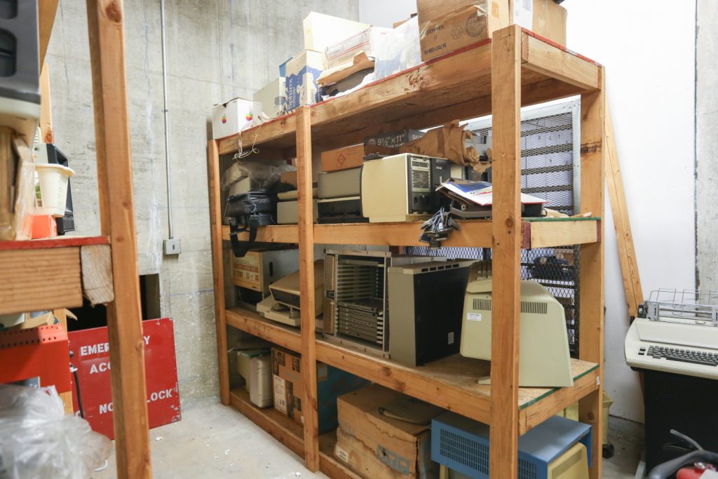 CMA collection in storage at San Diego State University.