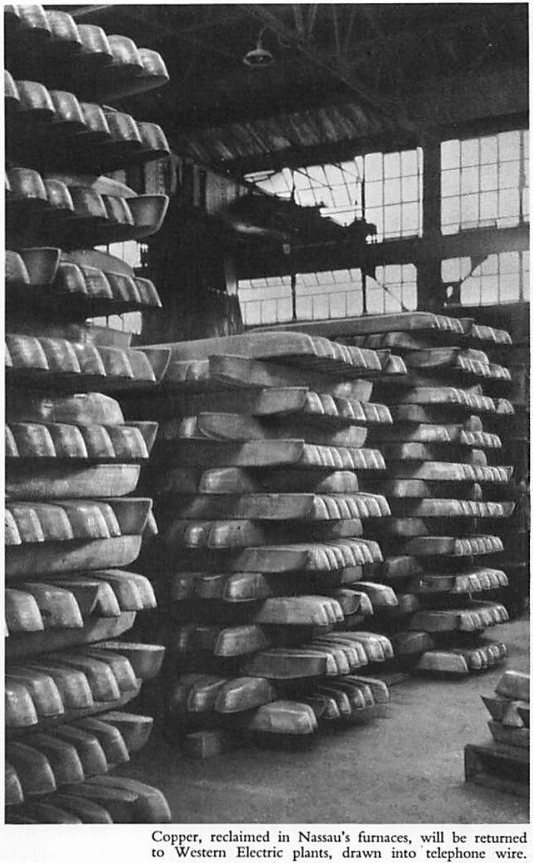 Ingots at the Nassau plant