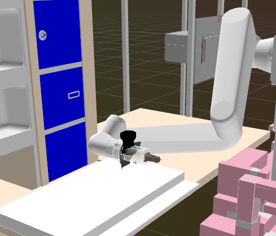 The robot grabs the wrong spot again.