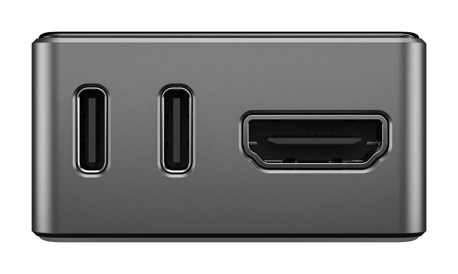 Back of JetKVM Mini W with two USB ports