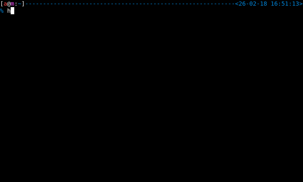 Hister terminal interface
