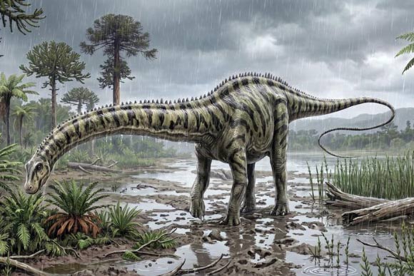 The Spanish Diplodocus was a close relative of Diplodocus hallorum. Image credit: Carmelo López.
