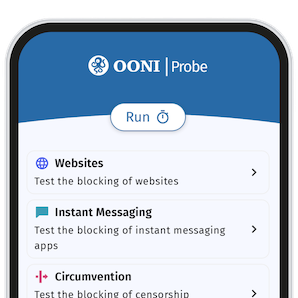 OONI Probe mobile app screenshot