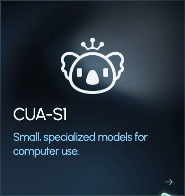 CUA-S1: small, specialized models for computer use.