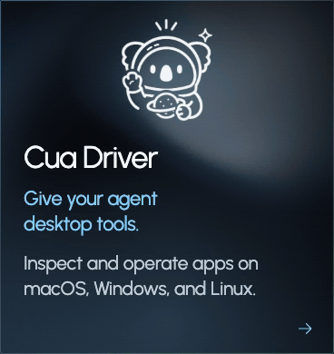 Cua Driver: inspect and operate apps on macOS, Windows, and Linux